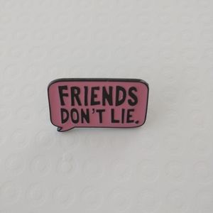 🧁 3/$30 Friends Don't Lie Thought Bubble Enamel Pin NEW
